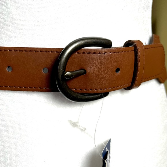 Old Navy 36" Women's Wide Woven Stretch Waist Belt Navy/Tan M-L - NWT - Picture 2 of 6